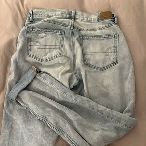 American Eagle Outfitters Light Wash Straight Leg Jeans
